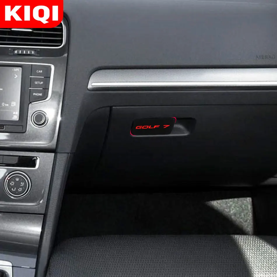 Interior Car Storage Glove Box Handle Cover Trim Sticker Fit for Volkswagen VW Golf 7 Mk7 2012- Accessories