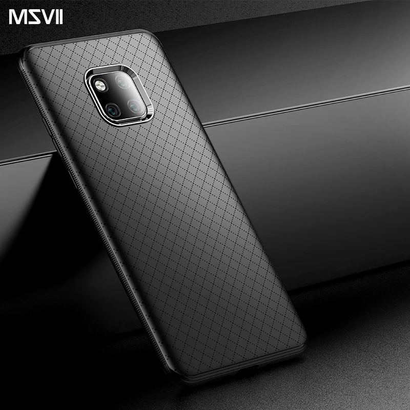 Msvii чехол для телефона huawei mate 20 Pro силиконовый Чехол Мягкий бампер жесткий задней
