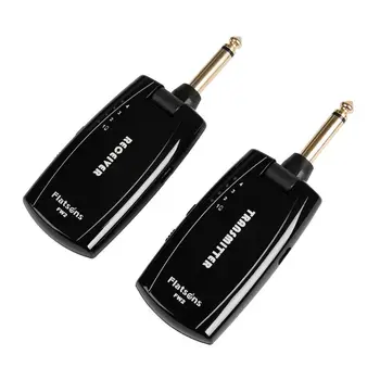 

Wireless Guitar System 2.4GHz Rechargeable 4 Channels Transmitter Receiver 4ms Latency for Passive Guitars