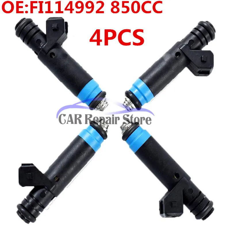 

4PCS Fuel Injectors 80LB 850cc & EV1 For Siemens Deka For Toyota For Audi For GM 110324 FI114992 110324 F127B00418 New