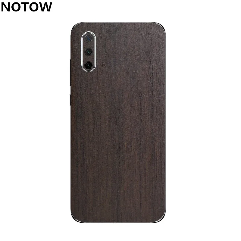 phone cases for xiaomi NOTOW Luxury  Wood Skin Phone Sticker protective film Back Body Decal Wrap Protective for XiaoMi CC9/CC9E/9/8/8se/8lite xiaomi leather case hard