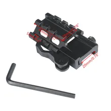 Тактический 45 градусов смещение Двусторонняя 20 мм Пикатинни прицел крепление Вивер адаптер лазерный прицел база фонарик Охота