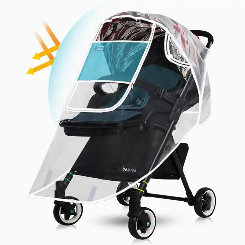Bebe Puericulture Autres Generique Housse Impermeable Resistance Pluie Vent Pr Poussette Landau De Bebe