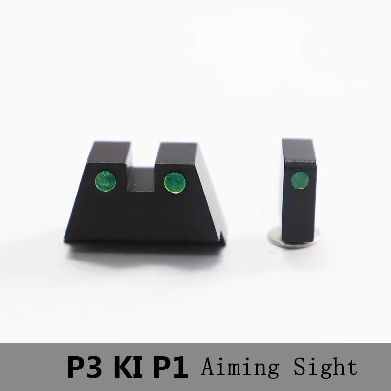 Kubai P1 P3 KI Glock 17 Upgrade Material CNC Heightened Sight P3 Heightening Aiming Sight Toys Accessories