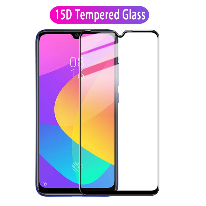 Закаленное стекло 15D для Xiaomi Mi A3 CC9 CC9e 9 9se Защитная пленка экрана Redmi 7 8 Защитное Note
