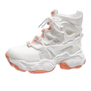 

Women Chunky Sneakers High Top Platform Casual Shoes Breathable Leisure Women Tenis Feminino Fashion Ladies Vulcanize Shoes