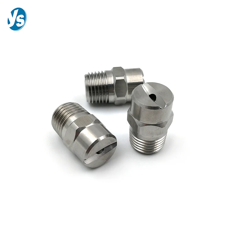 HU 304 Stainless Steel V Jet Flat Fan Spray Nozzle Water Jetter Flat Fan Spraying Nozzle 1/4 Inch Thread spray nozzle garden spray nozzle hose spray nozzle high pressure nozzle