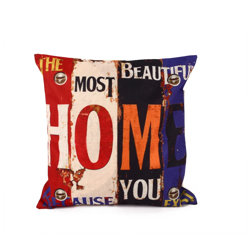 Style 3 SOLEDI LOVE HOME Creative Sofa Cushion Cover Office Car Bar Cartoon Throw Pillow Cases Bedding Hotel 45*45cm Chair Bedroom - Цвет: Style 3