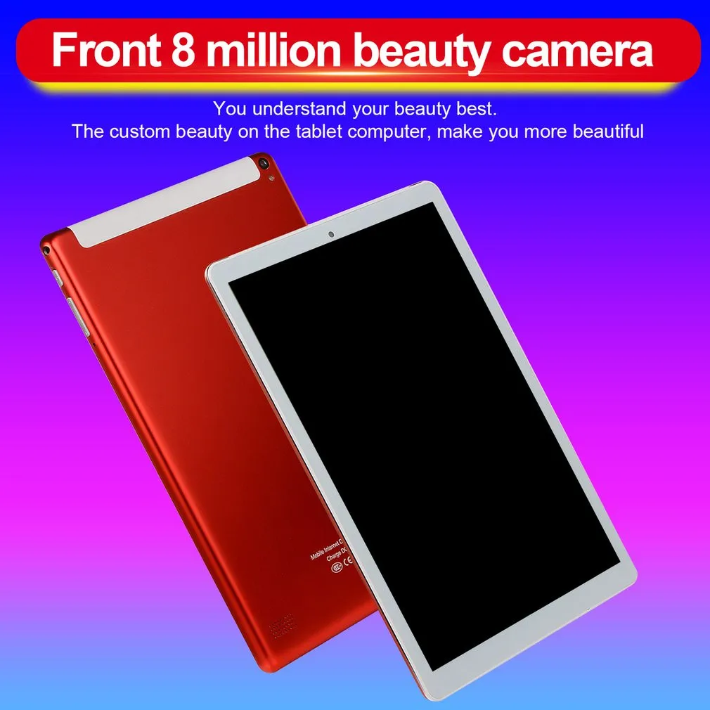 P10 модный планшет 10,1 дюймов HD с большим экраном Android 8,10 версия модный портативный планшет 6G+ 128G красный планшет с европейской вилкой