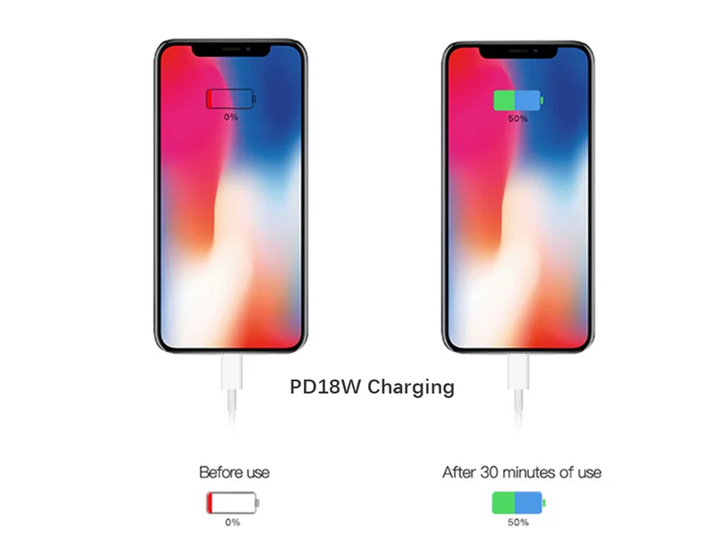 100 шт. 18 Вт USB C адаптер питания TYPE-C зарядное устройство PD 2,0 зарядное устройство для iPhone 11 pro Max/8/X/XS/1" 13" Pro/Air iPad с коробкой