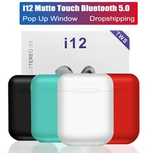 I12 TWS оригинальные клон беспроводные наушники сенсорные Bluetooth 5,0 наушники настоящие стерео спортивные наушники для Xiaomi
