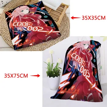 

Custom DARLING in the FRANXX Printing Towels Square rectangle Towels Size 35x35cm 35x75cm Cotton Face Towel Fabric Custom logo