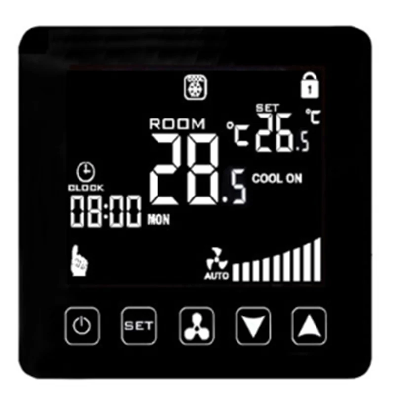 

Central Air Conditioner Temperature Controller WIFI Smart Thermostat 2/4 Pipe Air Conditioning Cooling Heating Thermostat Fan Co