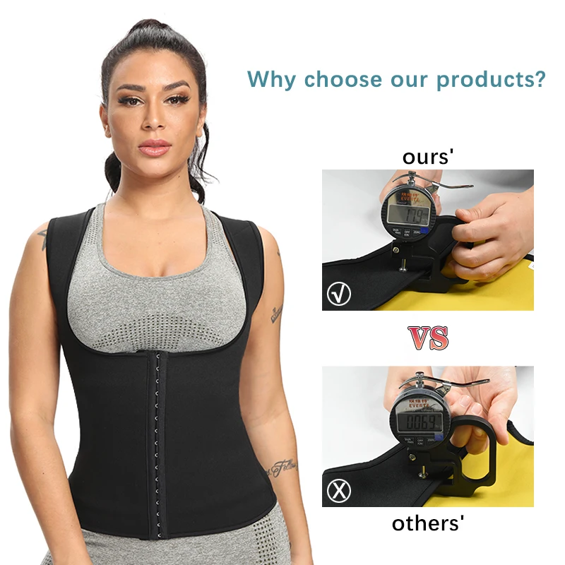 Women Waist Trainer Belly Slimming Sheath Body Shapewear Sauna Sweat Binders Tops Reductive Shapers Neoprene Lose Weight Corset