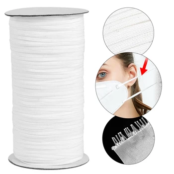 

Elastic Bands Flat Elastic Strap Rubber Band For Mask Rope String DIY Mask Ear Cords Clothing Sewing Accessories