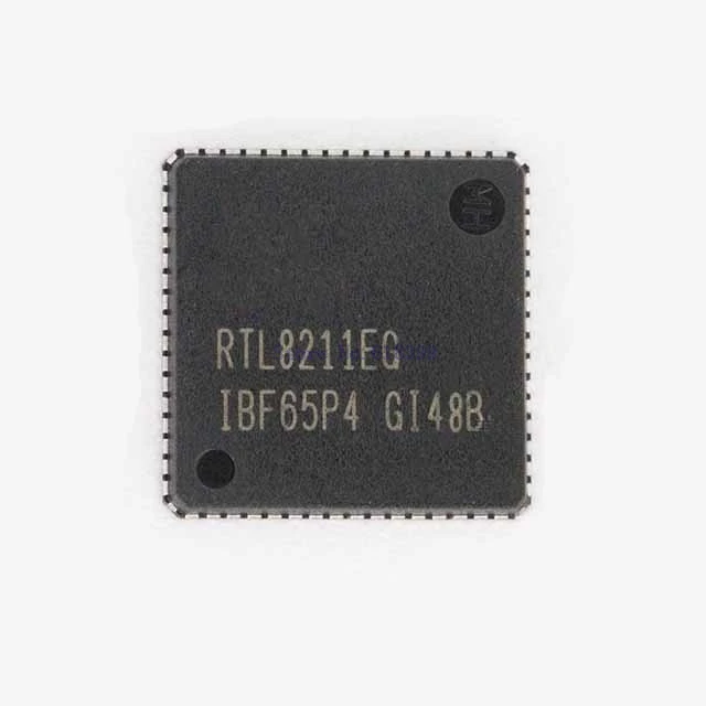 

Rtl8211 Phy 1-Ch 10Mbps/100Mbps/1Gbps 1.05V/3.3V 64-Pin Qfn Ep Ic Chip Rtl8211eg