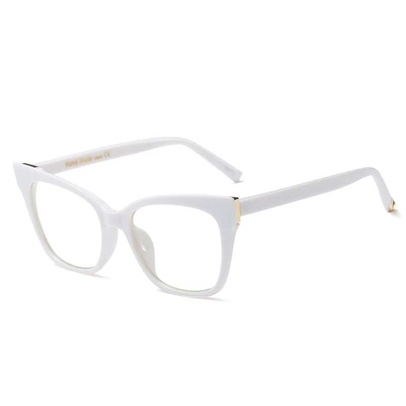 Pro Acme оправа для очков в стиле кошачьи глаза для женщин брендовые дизайнерские женские оптические очки прозрачные очки компьютерные очки UV400 PC1286 - Цвет оправы: C2 White