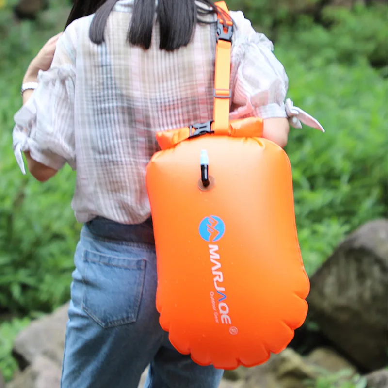 

Inflatable Flotation Bag Life Buoy Waterproof Dry Drift Bag Life-Saving Swimming Backpack Rucksack Visible Buoy Float Air Bags