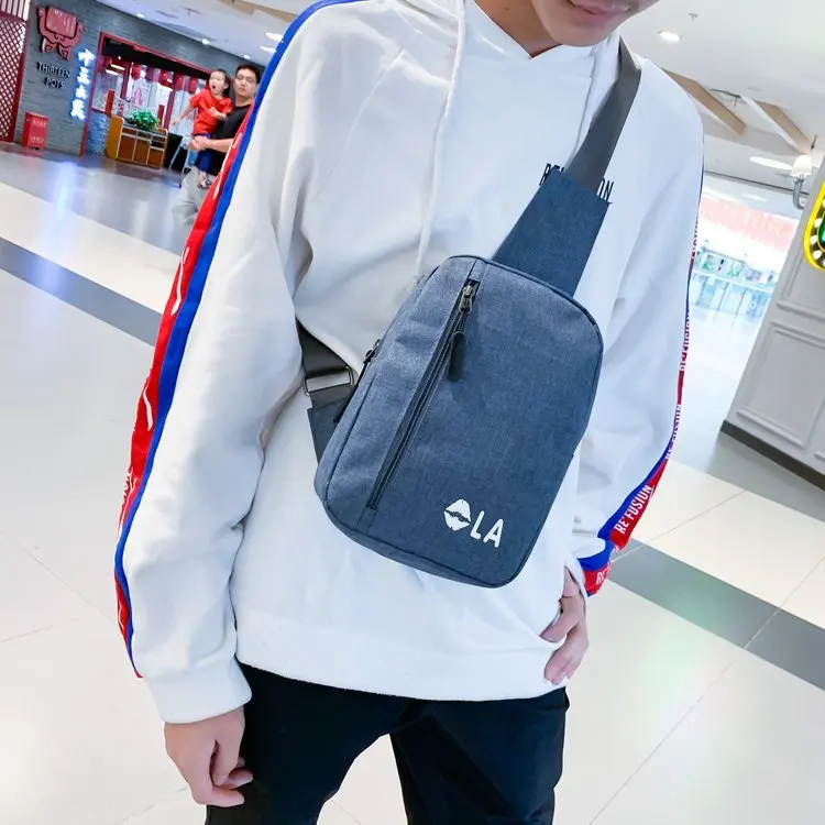 

Chest Pack WOMEN'S Bag Cool Shoulder Bag 2019 New Style Sports Waist Pack Casual Canvas Mini Bag Shoulder Bag