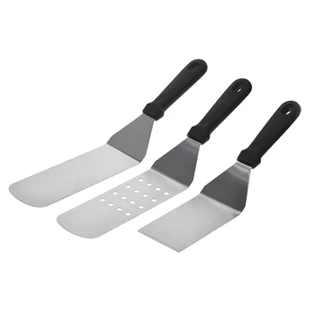 

Kitchen Tool Cooking Spatula Frying Steak Steak Spatula Stainless Steel Plastic Handle Frying Spatula Teppanyaki Spatula