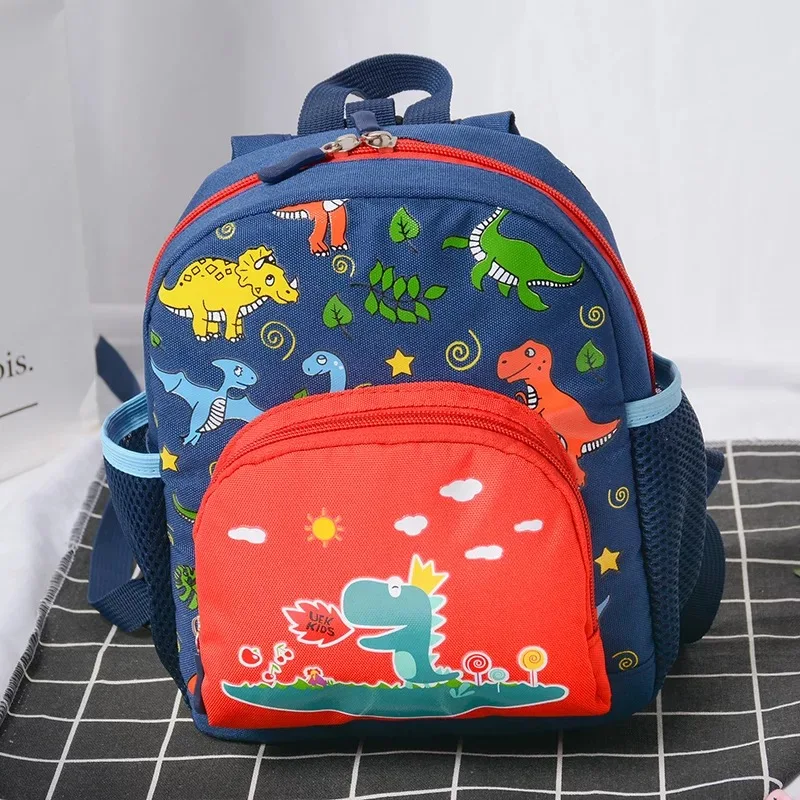 

Children Dinosaur Backpack Rucksack School Bag Personalised Zipper Kid Book Bag Animals Anti lost Backpack for kids