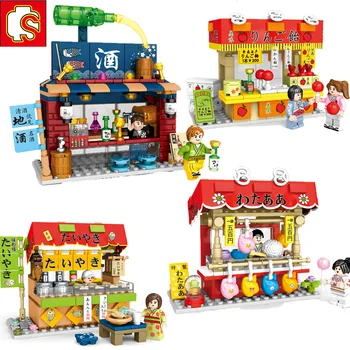 

Sembo Japanese City Street View Series Girls Creator Classic Architecture Model DIY Mini Building Blocks Toys for Children