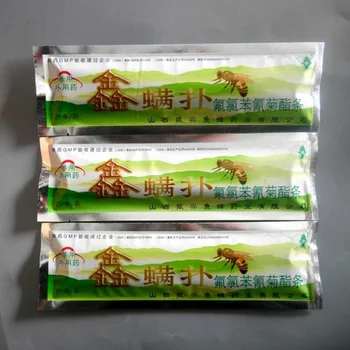 

20 Strip/bag fluvalinate Strip Varroa Destructor Miticide Bee Medicine Against bee varroa Mite