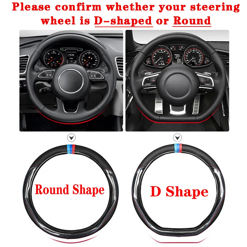 Engraved leather steering wheel cover best sale