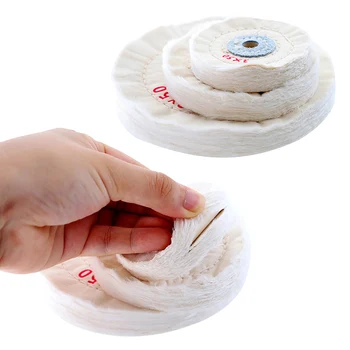 

3pcs 3/4/6 Inch Polishing Wheel for Bench Grinder Buffing Wheel for Buffer Polisher with Arbor Hole
