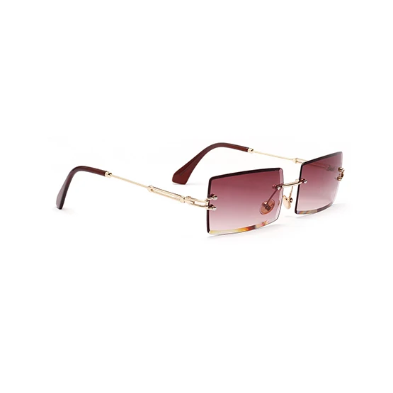 Joubas солнцезащитные очки для мужчин/женщин прямоугольные прозрачные солнцезащитные очки без оправы винтажные роскошные очки трендовые брендовые дизайнерские оттенки - Цвет линз: C1