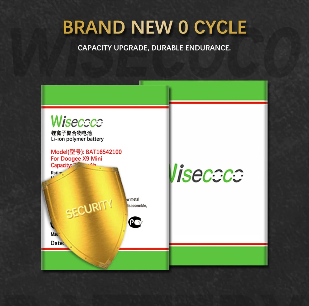 WISECOCO 3200 мАч BAT16542100 батарея Для DOOGEE X9 мини смартфон новейшее производство высокое качество аккумулятор+ номер отслеживания