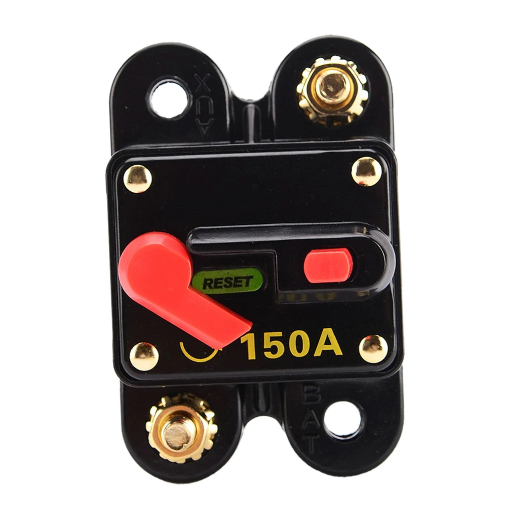 150Amp Circuit Breaker with Manual Reset for Auto Car Marine Boat Stereo Audio Switch System Protection, Waterproof