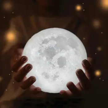 

USB LED 3D Moon Lights Print Girlfriend Birthday Gift For Valentine's Day Night Moon Light Touch Control Charging usb light LED