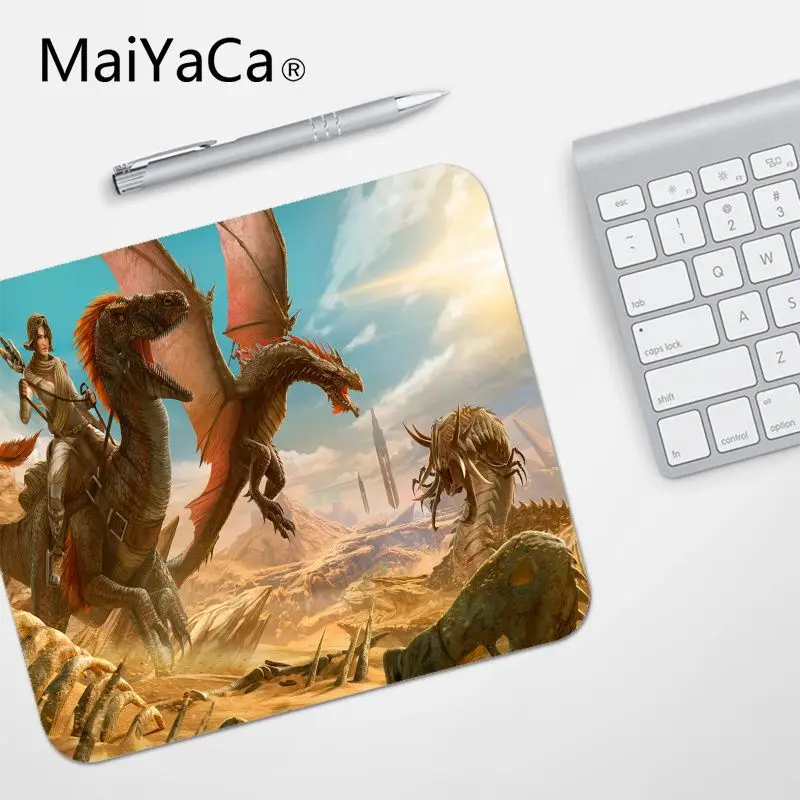 MaiYaCa Top Quality ARK Survival Evolved Park mouse pad gamer play mats Top Selling Wholesale Gaming Pad mouse - Цвет: No Lock Edge25x29cm