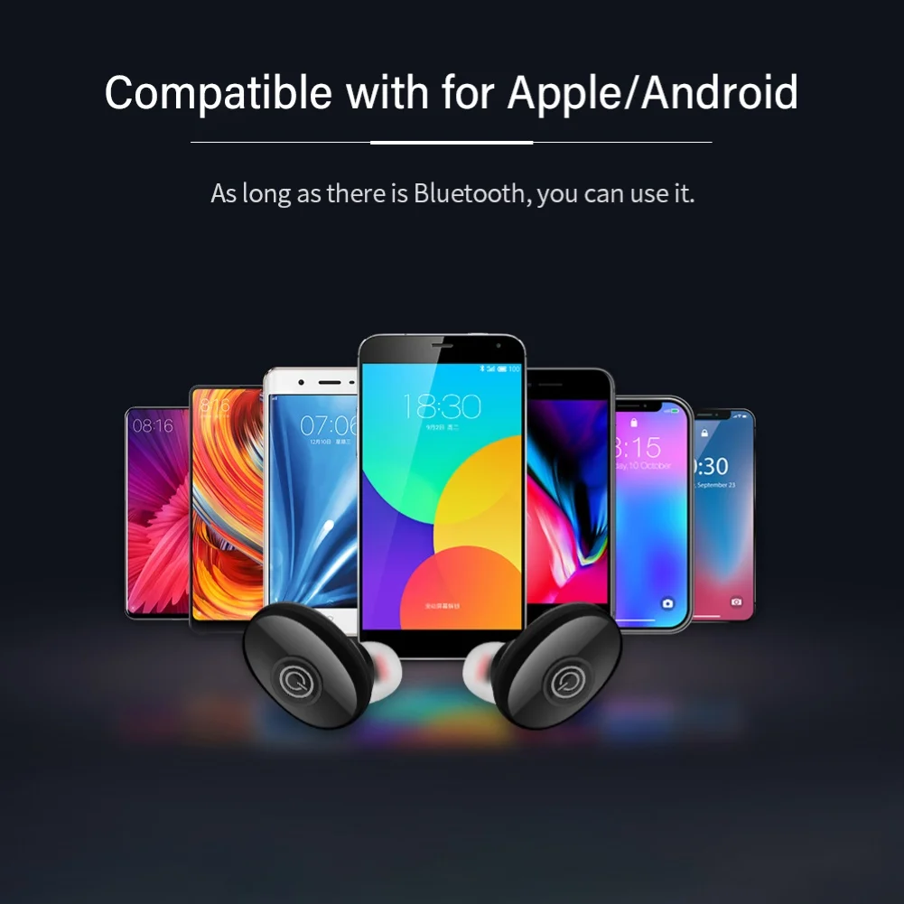 Один TWS беспроводной Bluetooth 4,2 наушники стерео HIFI Звук спортивные наушники Hands-Free, вкладыши игровая гарнитура с зарядным устройством
