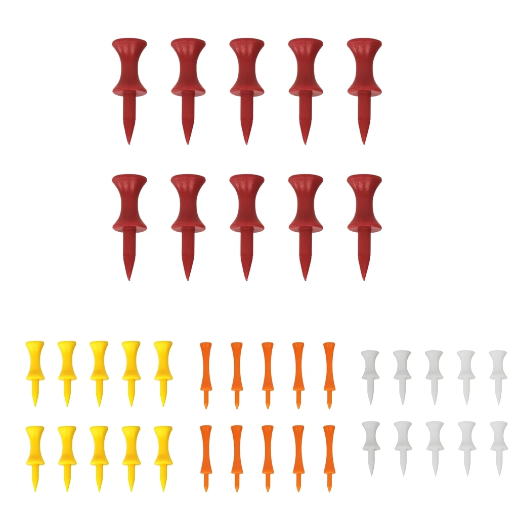 10pcs Golf Tees Golf Ball Tee High Quality Plastic Golf Nail Limit Pin Outdoor Sport Tools Golf Accessories