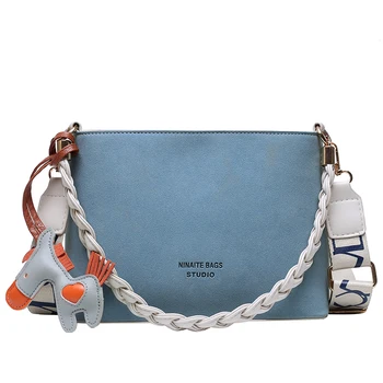 

Fashion Women Handbag Large Capacity Blue Crossbody Shoulder Bag Designer Luxury Hang bag Leather Messenger Bag sac a main femme