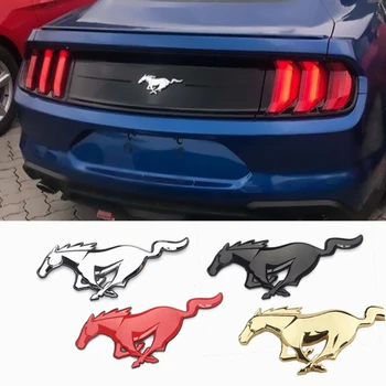 

Car Metal Exterior Body Badge Rear Trunk Emblem Decal Sticker For 2.3T GT350 GT500 Shelby Cobra Spoiler SVT Accessories