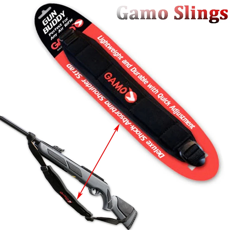 TacticalGamoGunBuddySlingGunBeltShoulderStrapRubberizedNon