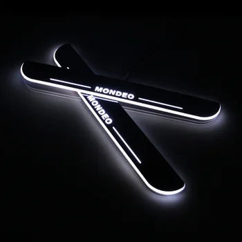 

For Ford Mondeo 5 MK5 2013 - 2019 Acrylic Moving LED Welcome Pedal Car Scuff Plate Pedal Door Sill Pathway Light