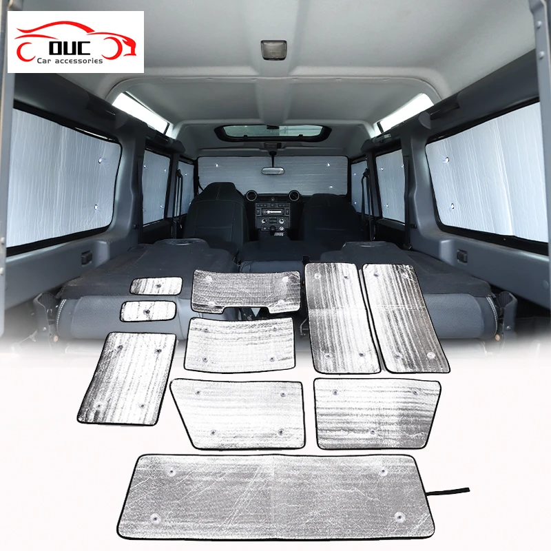 For Land Rover Defender 110 130 2004-2022 Car Front Windscreen Cover Full window glass Sun Protection Parasol Auto Accessories