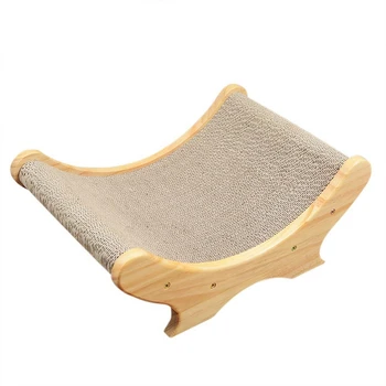 オンライン 猫ダンボールベッド猫のスクラッチボード猫のおもちゃのソファウェアラブル簡単にきれいな段ボール難問研削爪