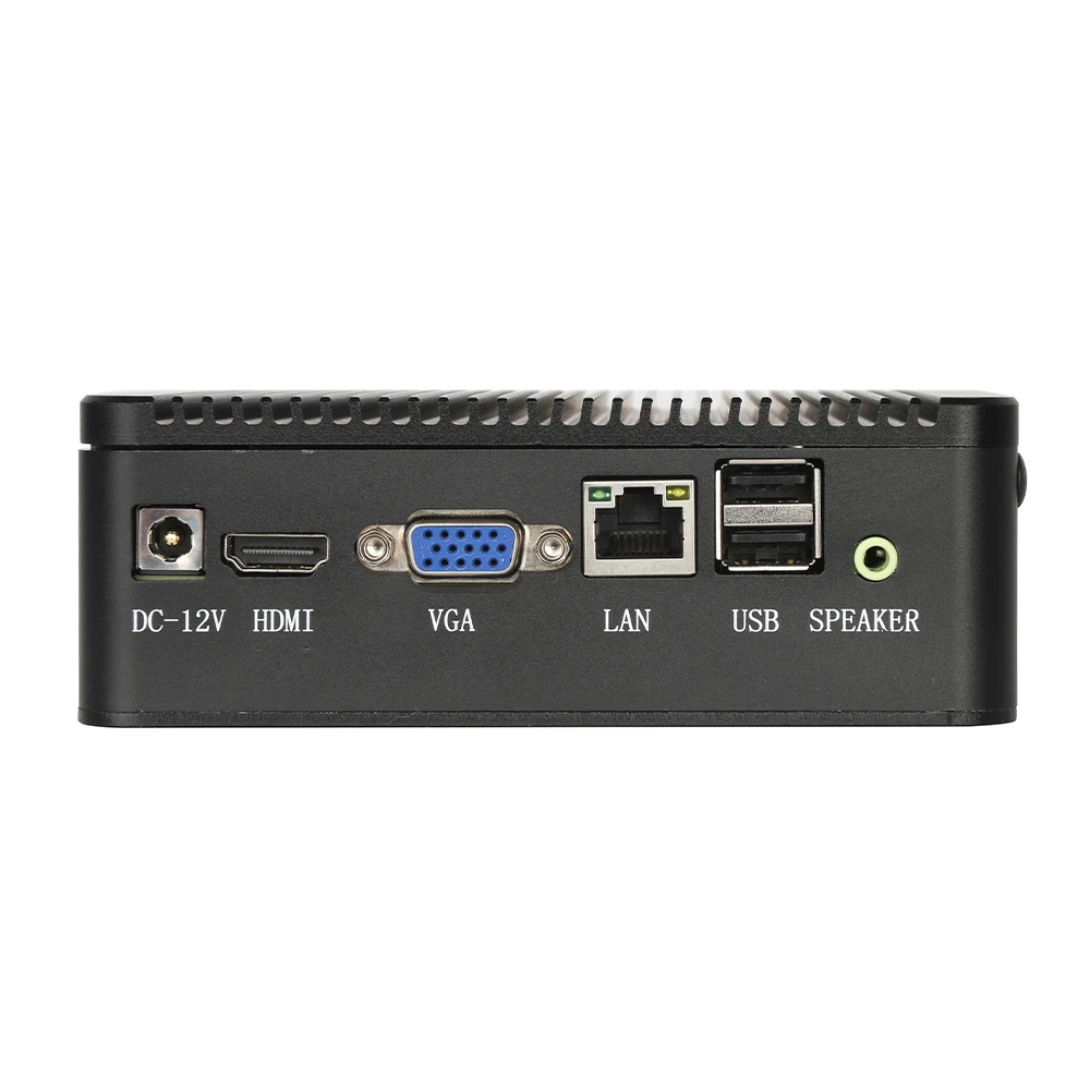 J1900 безвентиляторный мини ПК i7 7500U i5 7200U i3 7020U промышленный Мини DDR4 8 Гб RAM 256 ГБ SSD
