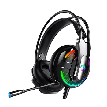 

Gaming Headset Professional Wired Headset Gamer Surround Noise Cancelling HD Mic RGB Light for PS4 PC Gamer