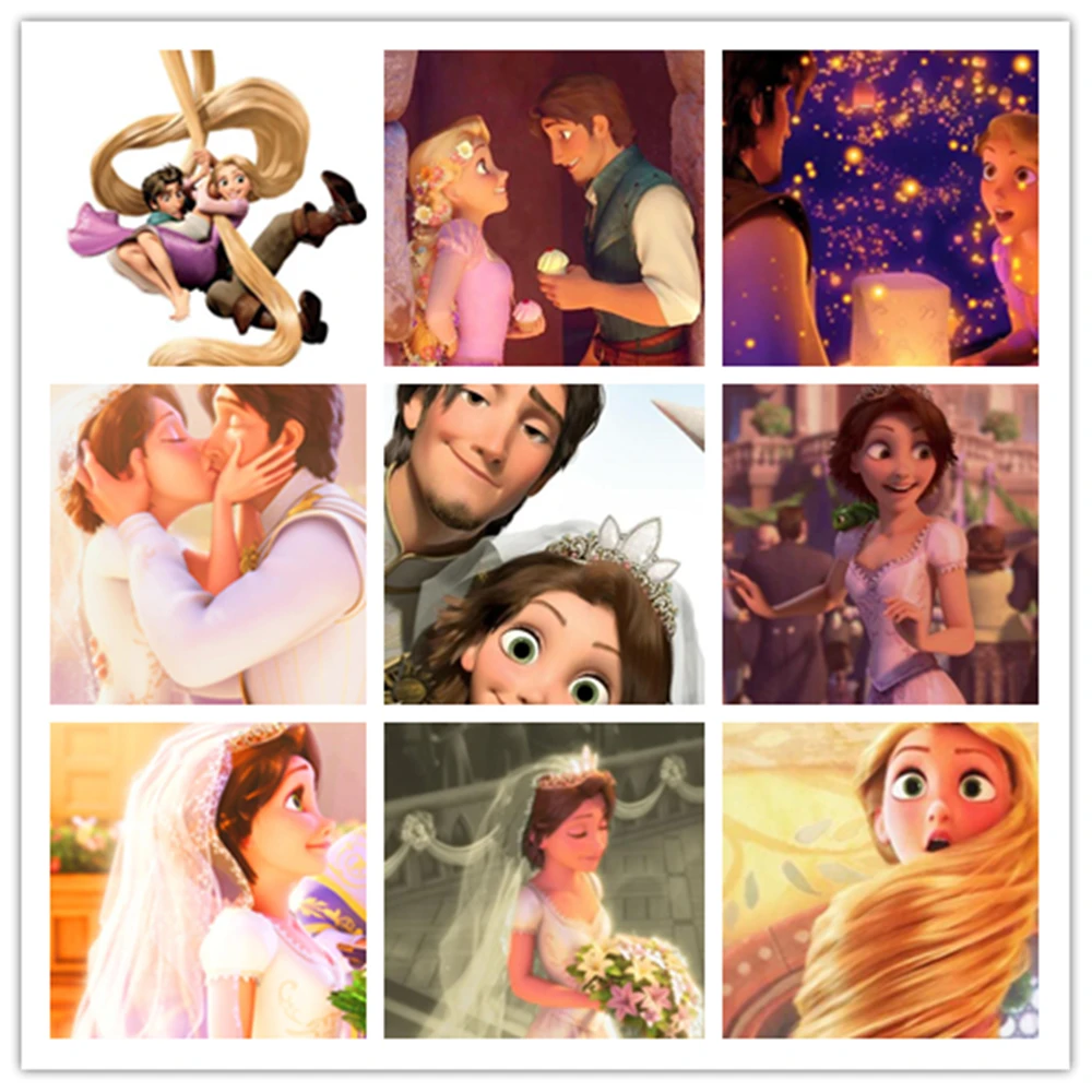 Disney Tangled 2 Rapunzel Wall Art Canvas Painting Nordic Posters and  Prints Wall Pictures for Living Home Decor|Painting & Calligraphy| -  AliExpress