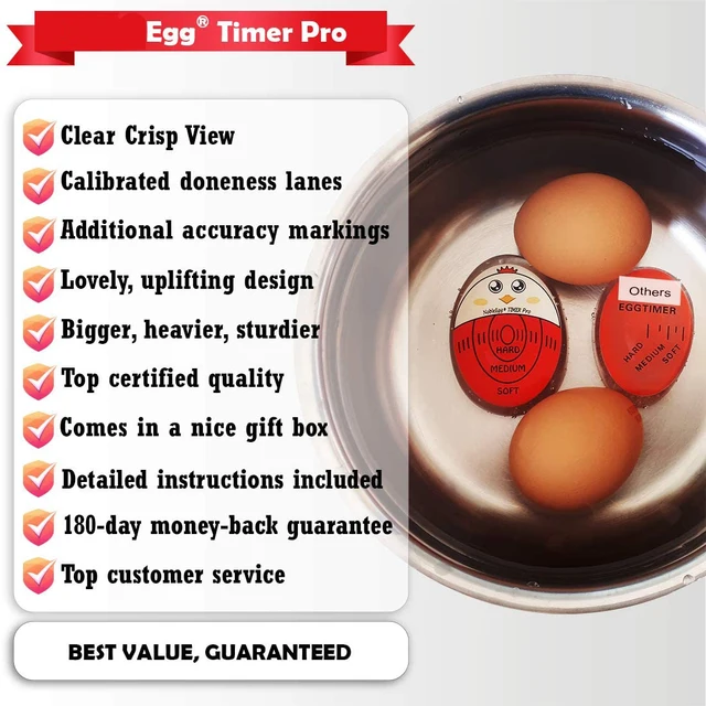 Cooking Countdown Timer, Hard Boiled Eggs Timer, Egg Timers Cooking