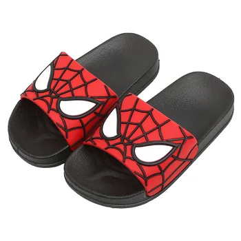 

Children Spider Man Barefoot Slippers Kids Boys Indoor Home Shoes Baby Outdoor Beach Water Sandals Cartoon Cute Funny Flip Flops