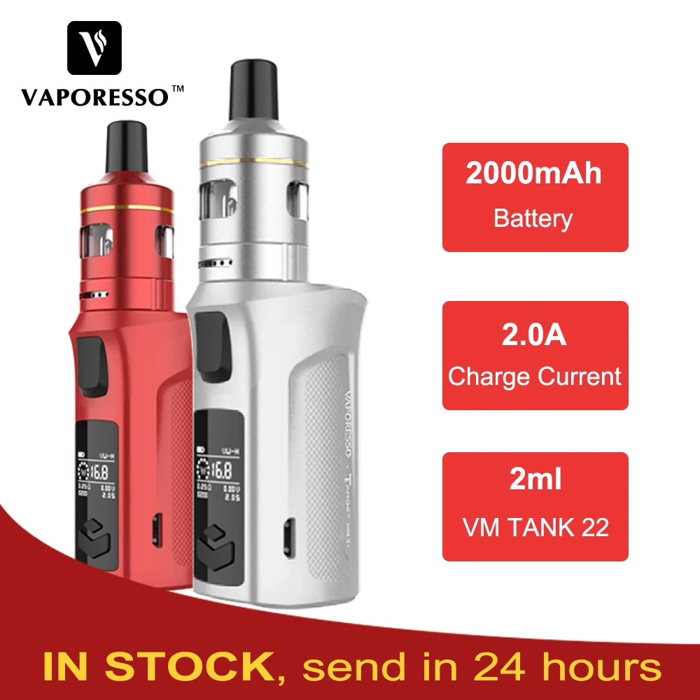 Оригинальный вейп-набор Vaporesso Target mini 2 с аккумулятором 2000 мАч 22 мм резервуар VM и