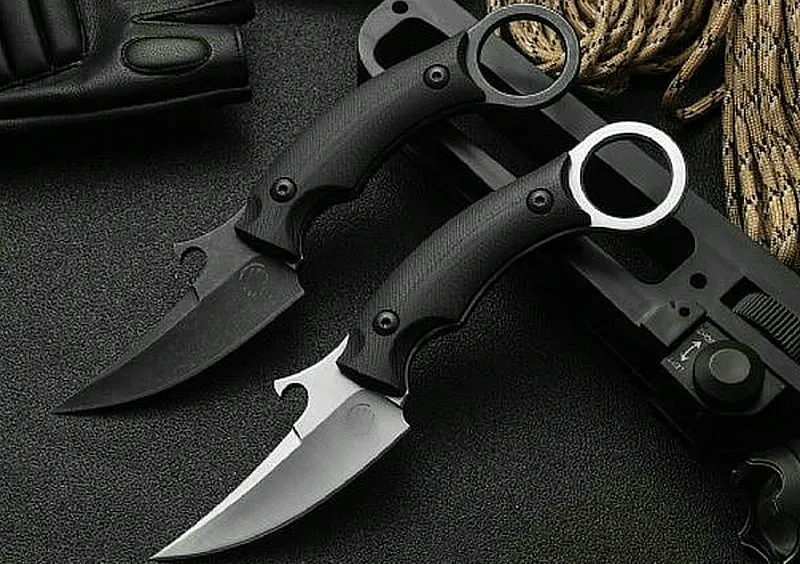 

Helly Tec Camping Knife D2 Steel With G10 Handle Lightweight Hunting Survival Knives Multifunction Tool K sheath Dropshipping