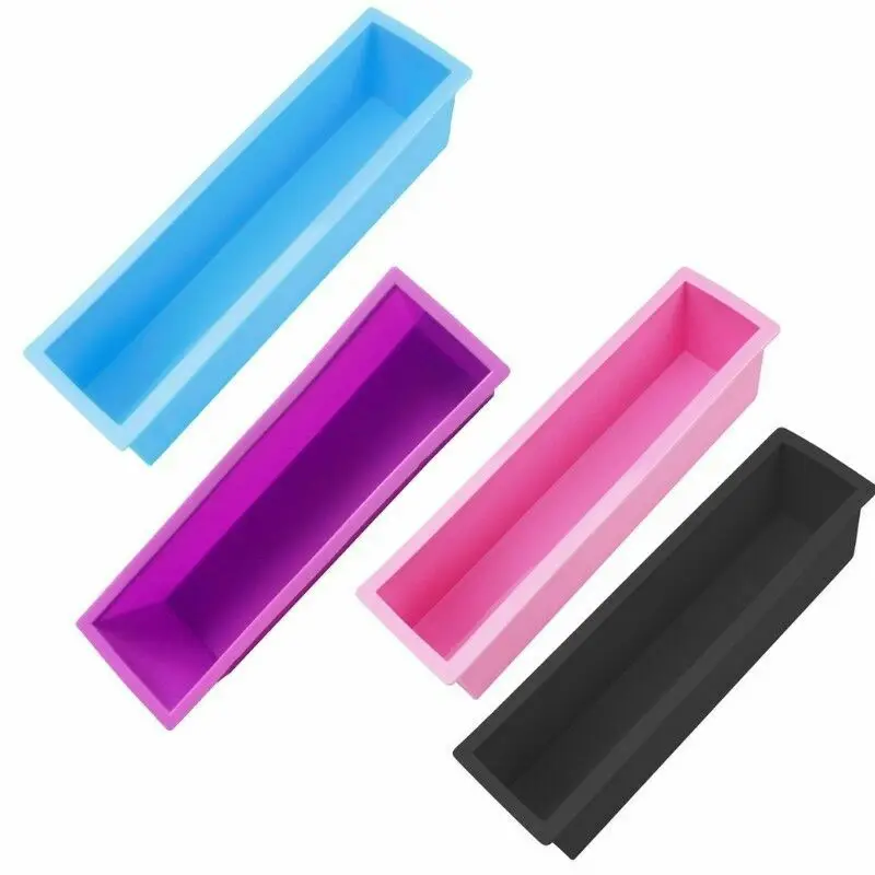 

Silicone DIY Cold Processing Mold Soap Cake Toast Baking Loaf Rectangle Tools